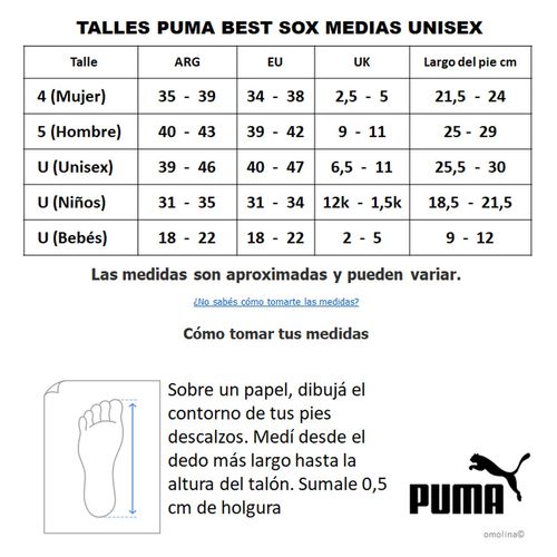 Medias Puma Kids Invisible Sneakers P X 2. Niño