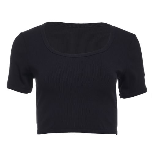 Remera Fila Cropped Rib  Mujer