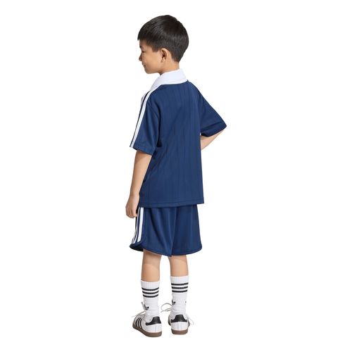 Conjunto adidas Originals Loose Polo Pinstripe Niño